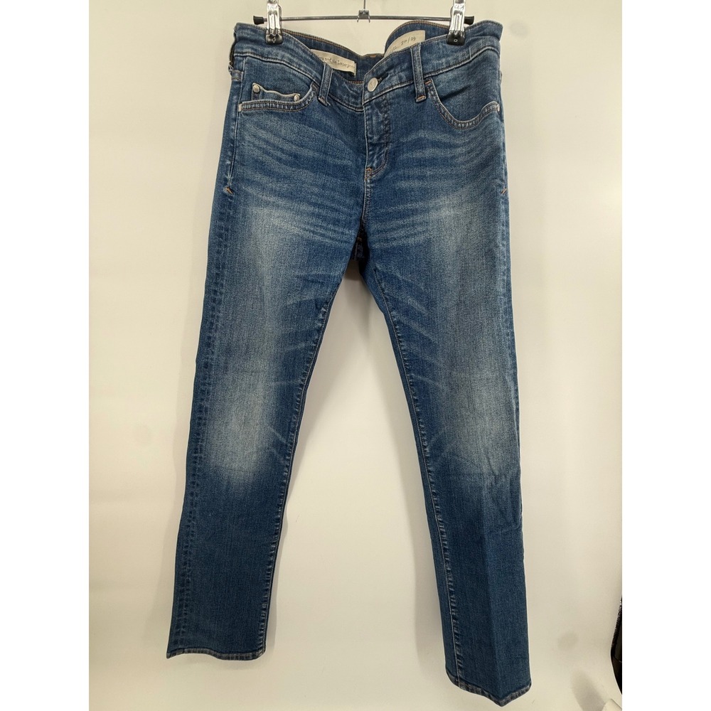 Pilcro and the Letterpress Parallel Slim Leg Jeans Blue Medium Wash Size 29